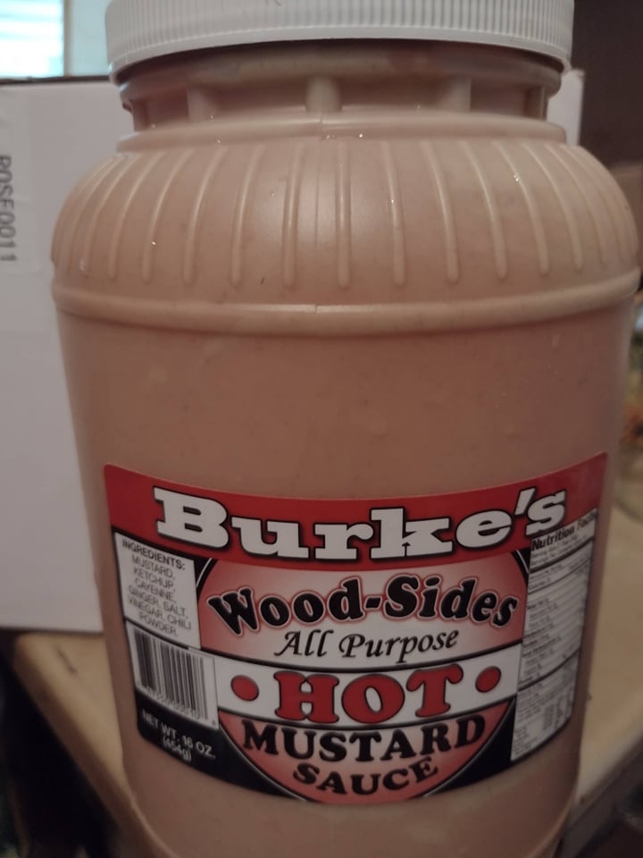 Hot Mustard Sauce (gallon) Burke’s Woodsides Mustards